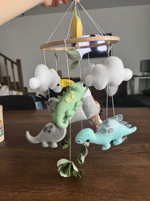 Дитячий фетровий мобіль з тримачем