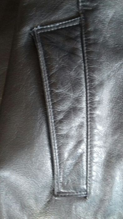 Kurtka skórzana męska czarna