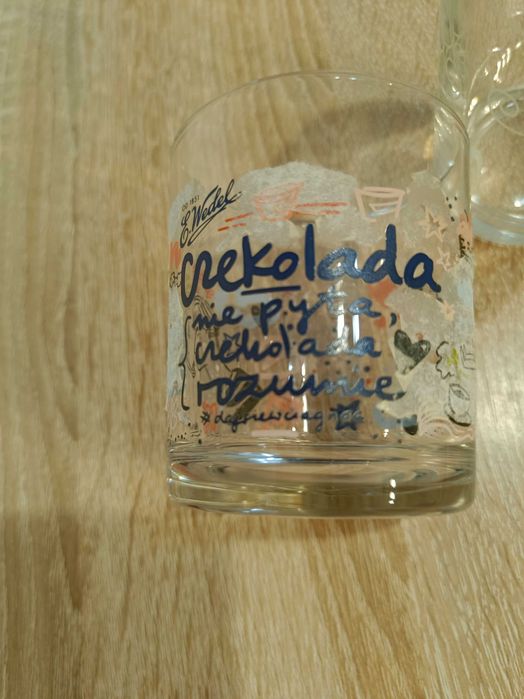 Szklanka reklamowa Wedel z nadrukiem