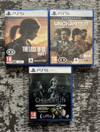 Jogos PS5 - Last of Us / Uncharted / Chernobylite