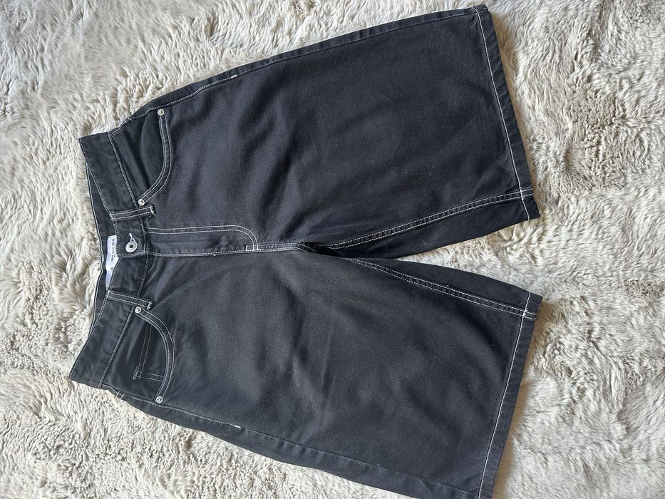 Шорти чорні джинсові Bershka,eur 34,usa 28