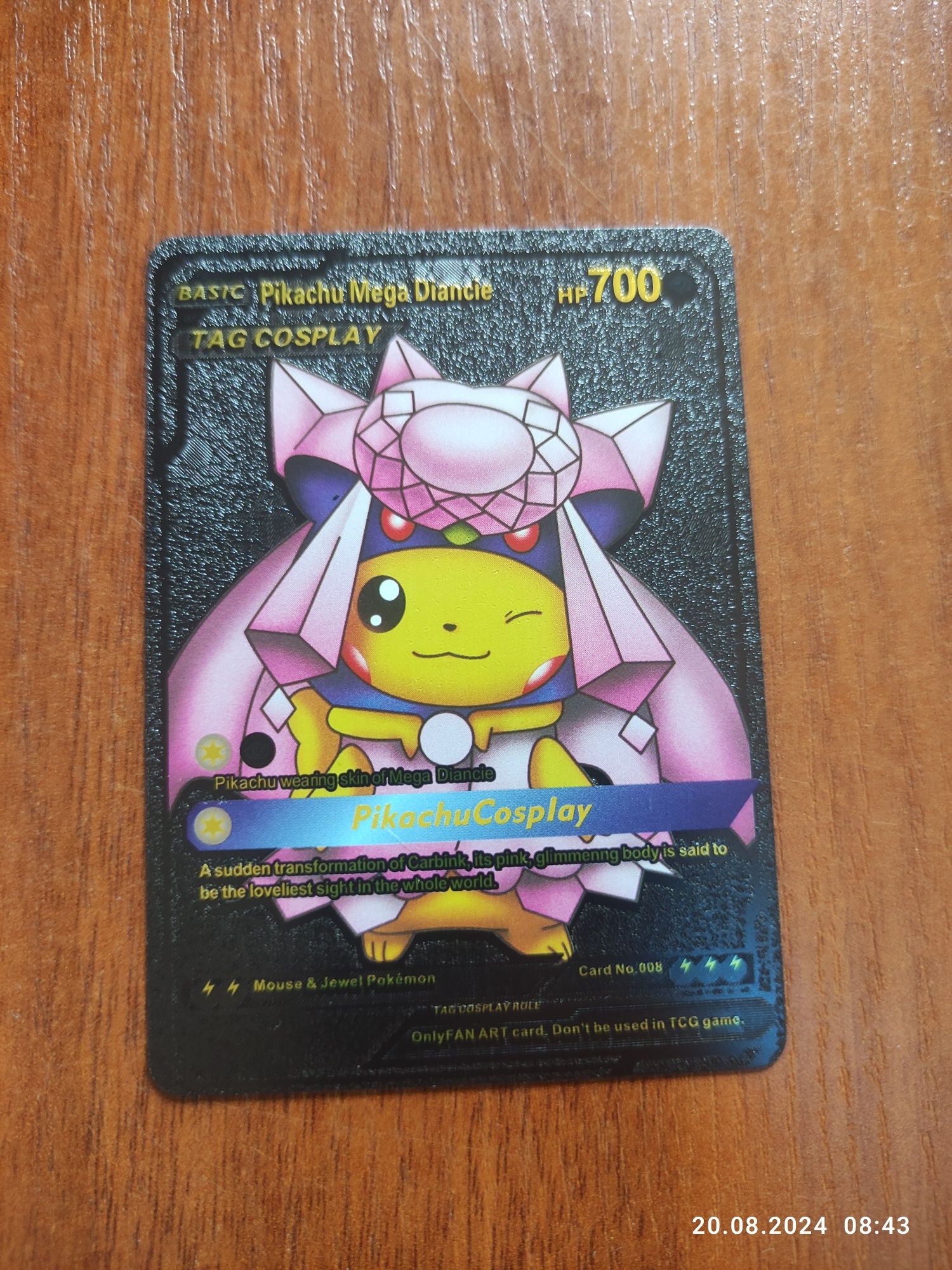 Karta pokemon Pikachu mega diancie 008
