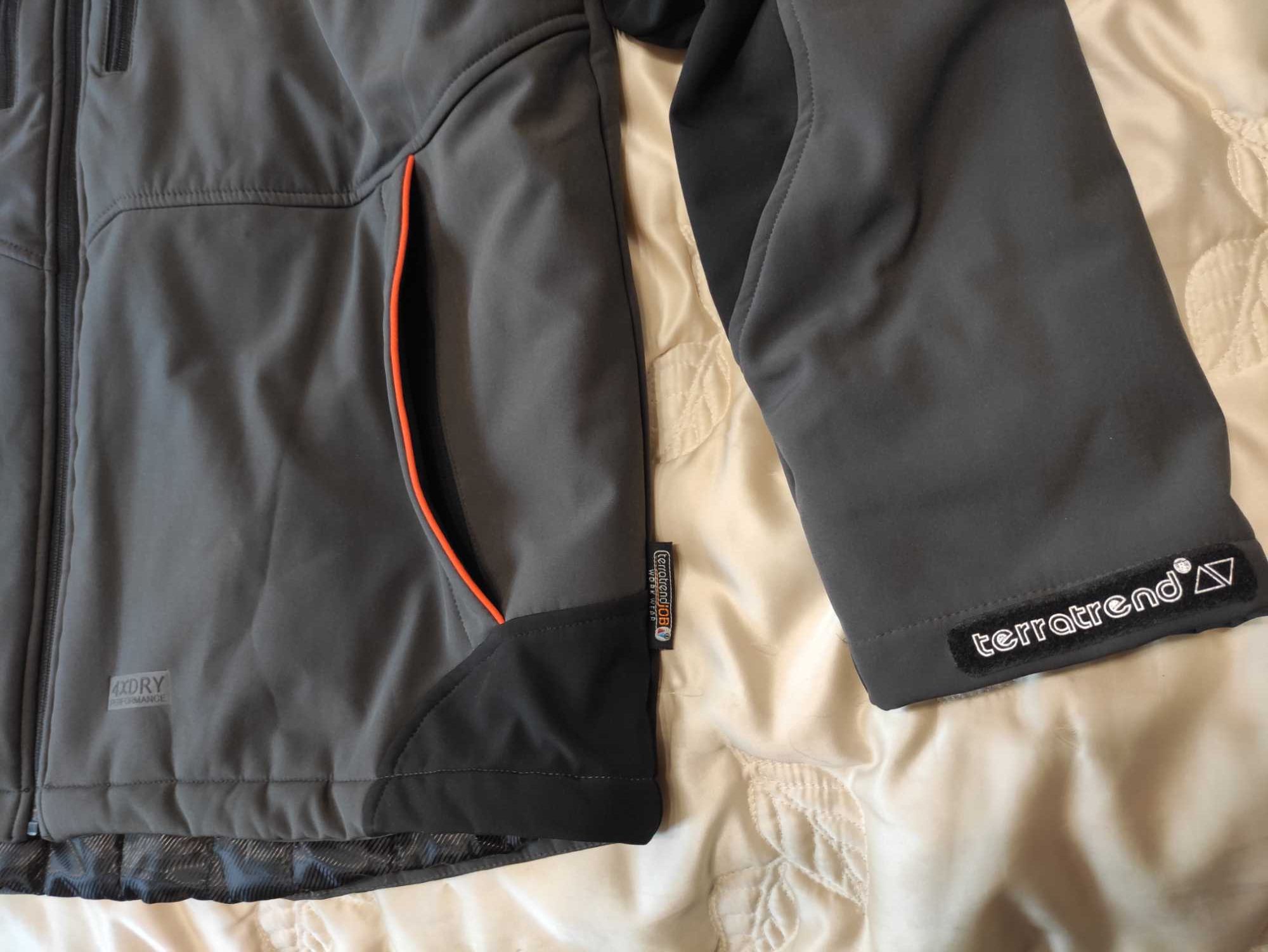 Męska kurtka robocza softshellowa softshell Terratrend Job r. XL bdb