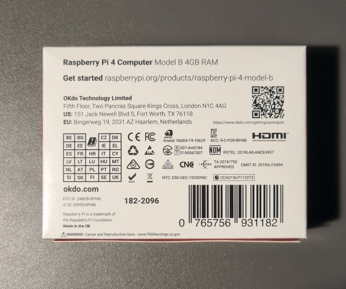 Raspberry Pi 4 Model B 4Gb RAM