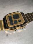 Nowy zloty zegar casio illuminator stal nierdzewna