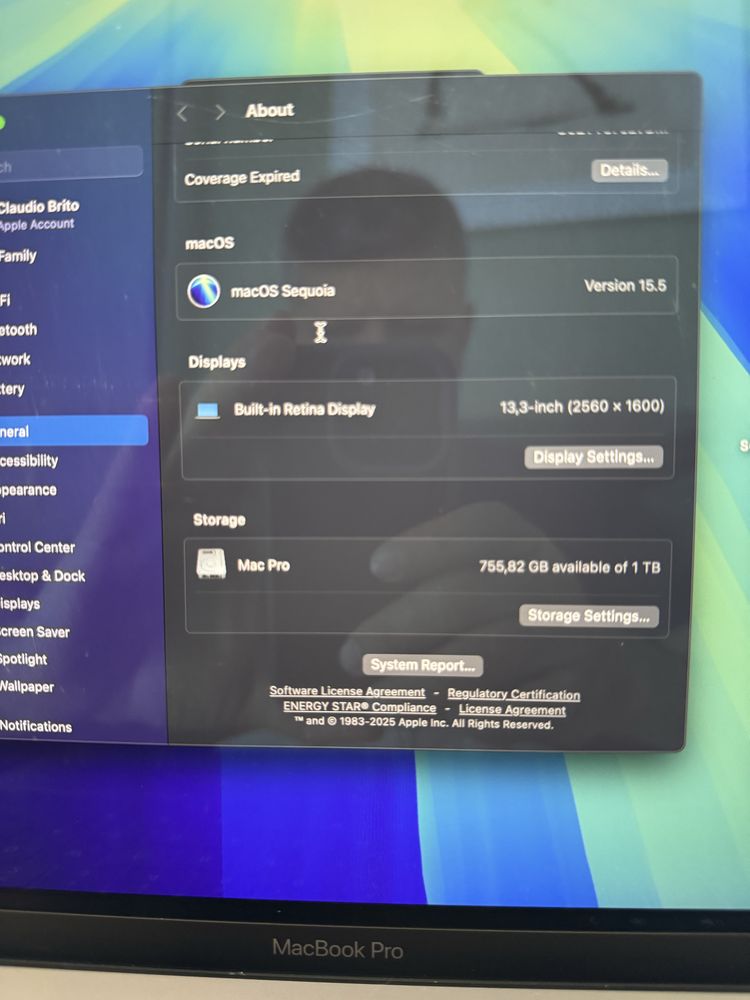 Macbook Pro 16GB 1TB SSD
