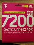 Starter T-mobile, 7200 GB, 20 złotych