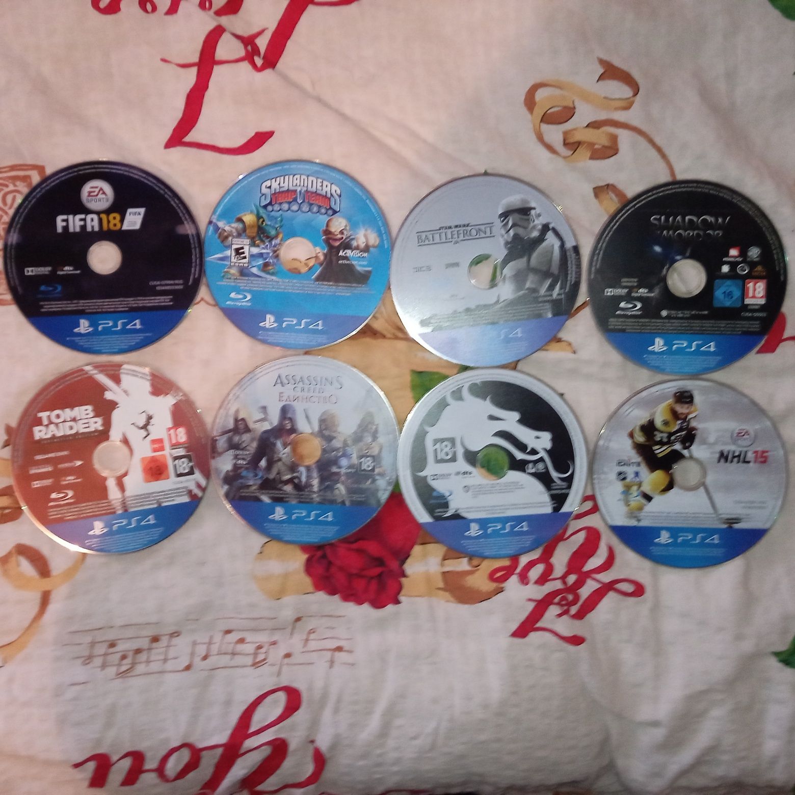 Диски для sony playstation 4