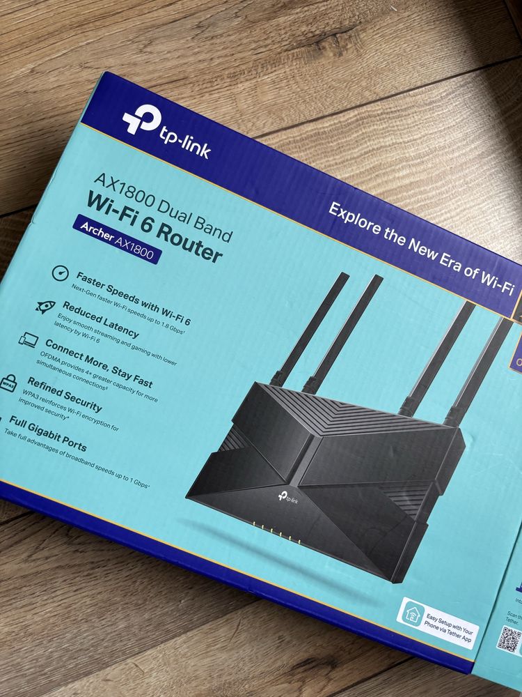 Router TP-Link Archer AX1800 (AX1800 Dual Band Wi-Fi 6 Router)