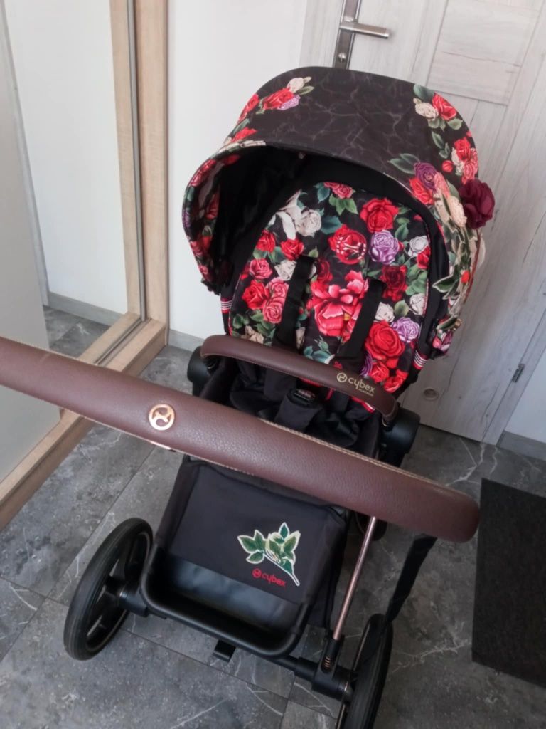 Wózek spacerowy Cybex priam 2.0 Spring Blossom Dark
