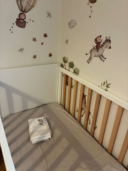 Berço TRAMA c/colchão e protetor como novo