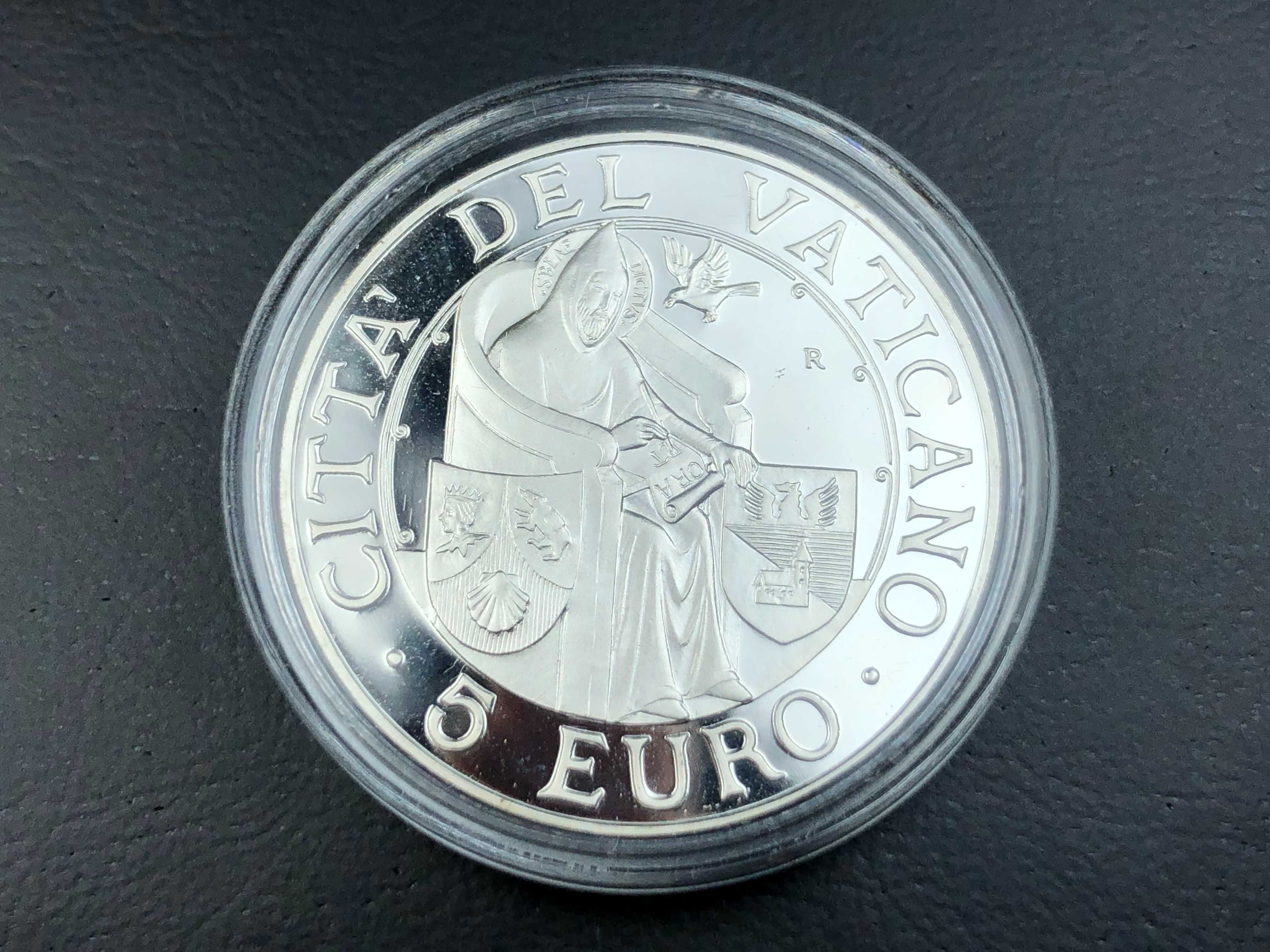 Jornadas pela Paz - Vaticano Prata Proof 5 Euros 2006 com estojo