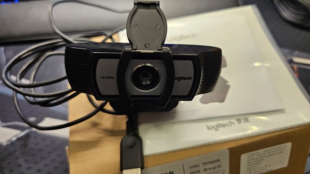 Kamerka Logitech C930c, osłona na obiektyw, stan idealny