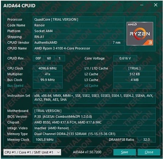 Ryzen 3 4100 BOX