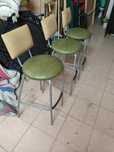 3 bancos cadeiras de bar altos vintage