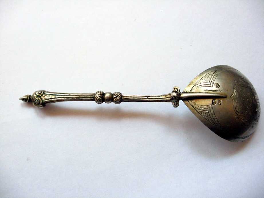 ŁYŻKA Kolekcjonerska XVIII W. w. srebro pr. 13