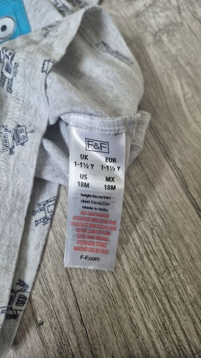 Zestaw dla chlopca, bluzka I spodnie dresowe, F&F, Lupilu, r 86