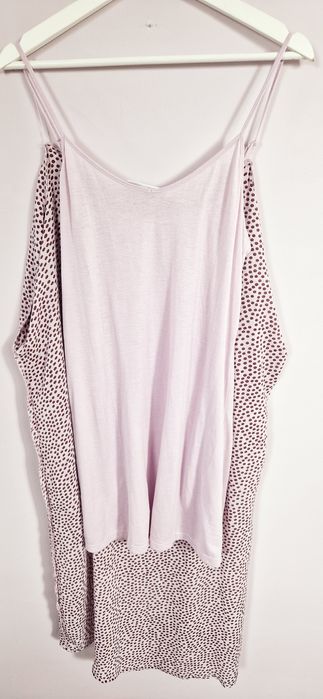 Lawendowa letnia sukienka w kropki groszki MSCH Copenhagen S/M - L