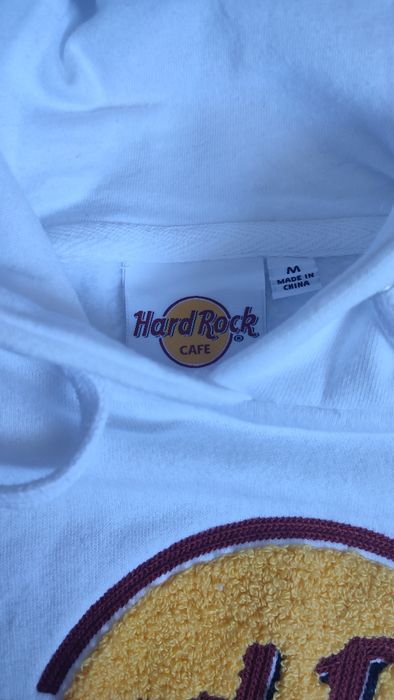 Худі білосніжне Hard Rock cafe big teddy logo (Розмір М)