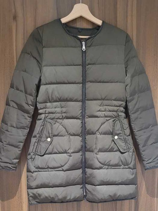 Massimo Dutti kurtka płaszcz puchowa S 36 odpinany kołnierz