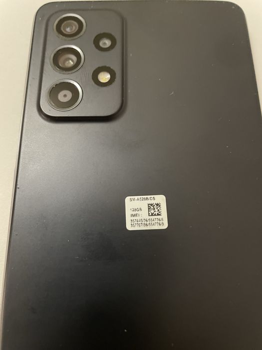 Samsung galaxy A52S 5G cor preta