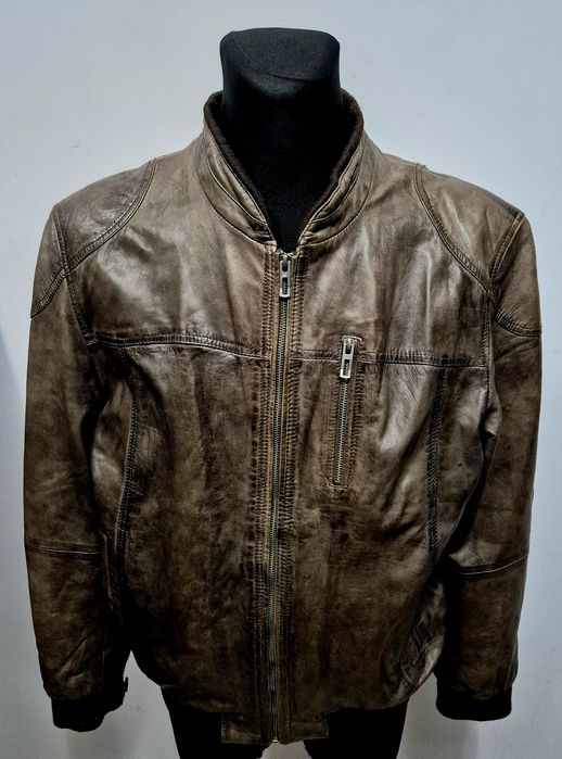 DAVID MOORE roz. 52 męska kurtka skóra naturalna miękka