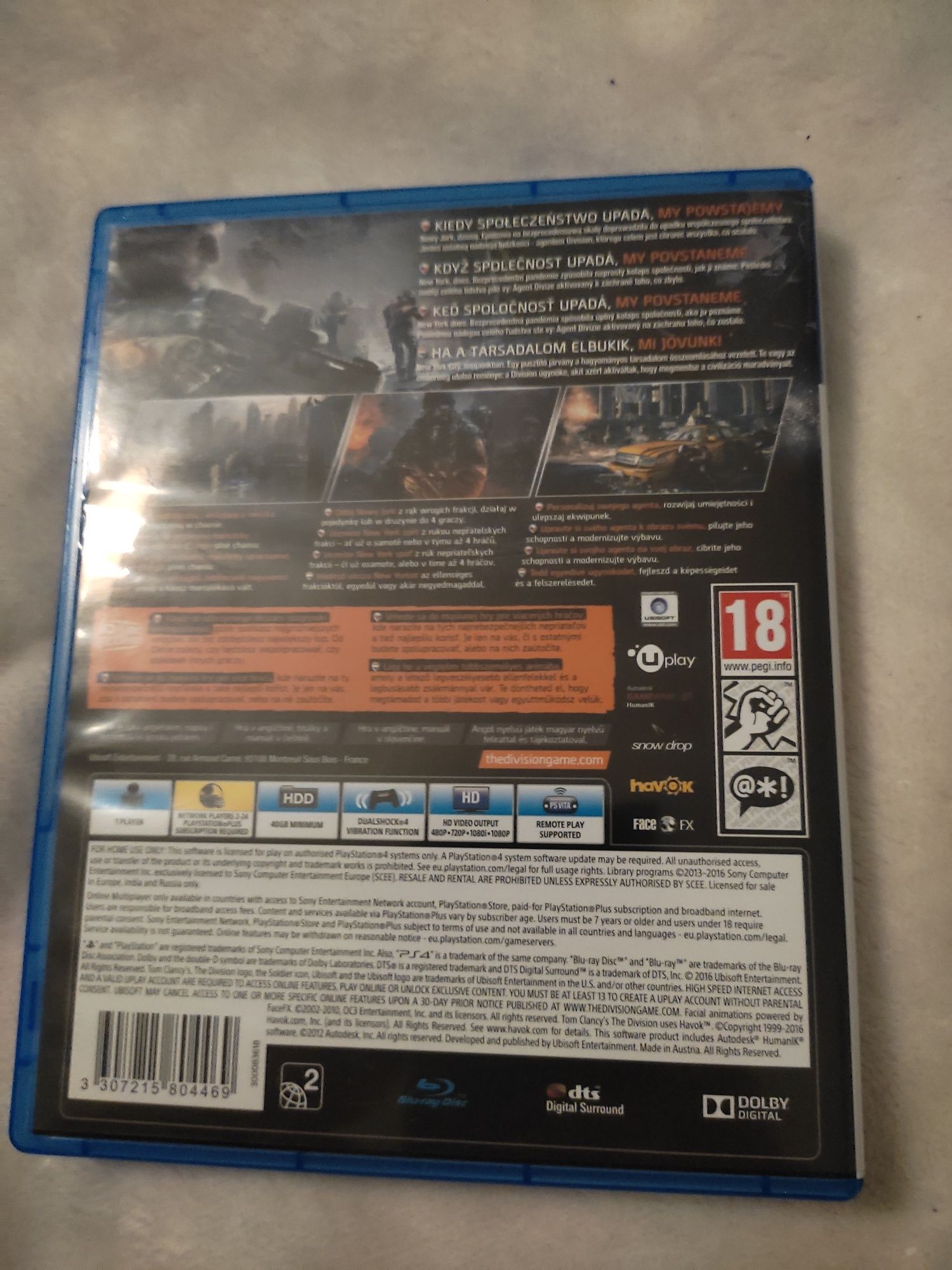 Tom Clancy the division PL PS4 PlayStation4