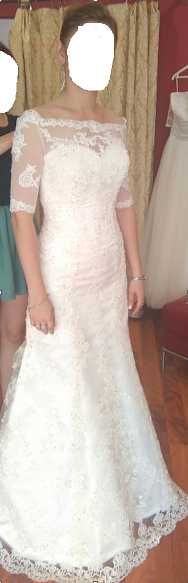 Suknia ślubna Annais Bridal Elisha Ecru r.34-38 regulowana + bolerko