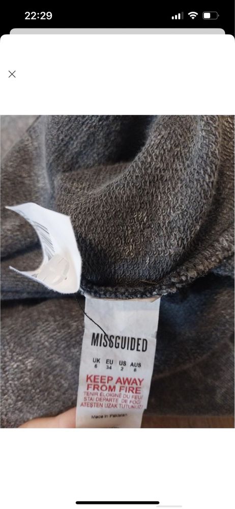 Трендова сукня худі від missguided xs-s