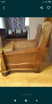 Stelaż dębowy  drewniany fotel