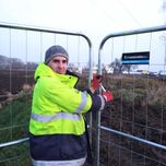 Ogrodzenia budowlane Tymczasowe przęsło Panel barierka Siatka leśna