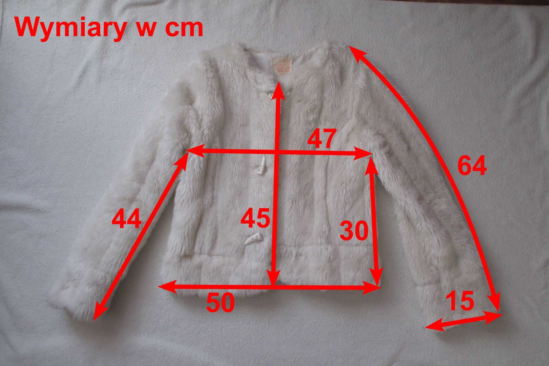 Białe futerko Casual Wear