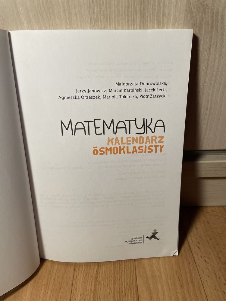 Matematyka Kalendarz Ośmioklasisty