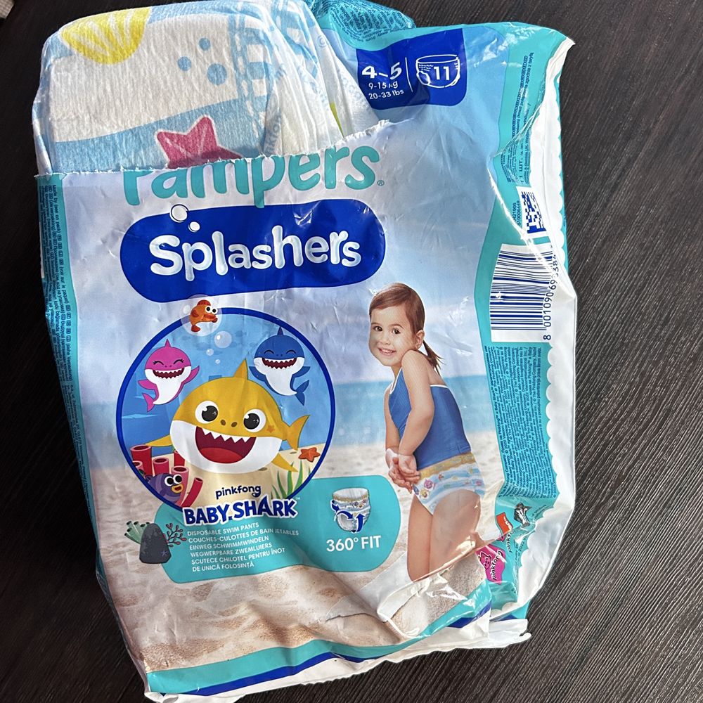 Трусики для плавання Pampers Splashers Розмір 4-5 (9-15 кг) 7 шт.