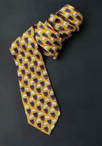 Шелковый оригинальный галстук премиум Pierre Clarence Франция