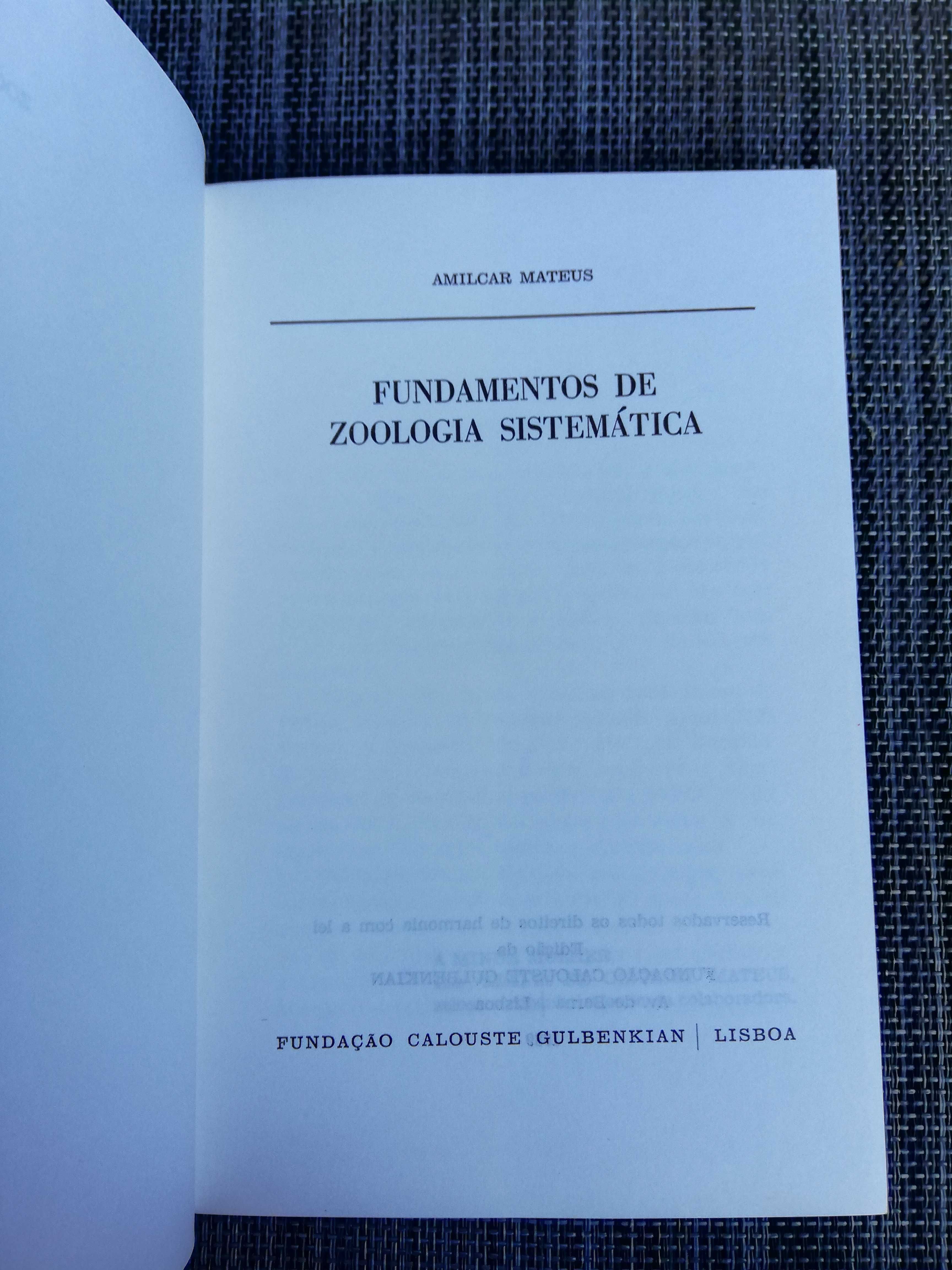 Fundamentos de Zoologia Sistemática - Amílcar Mateus