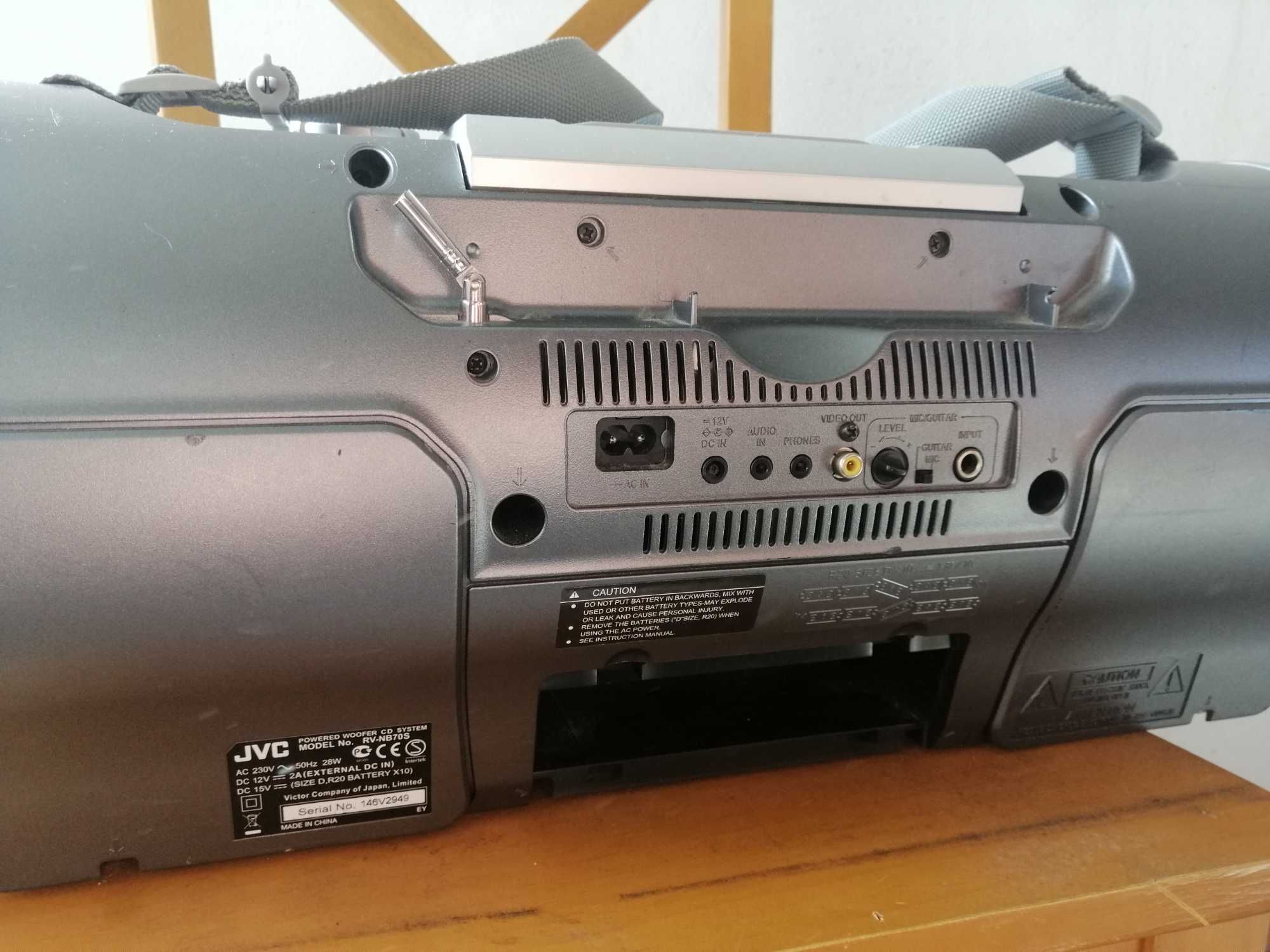 Boombox radio JVC głośnik