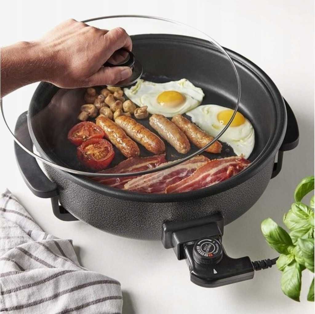 Patelnia Elektryczna do Pizzy i Grilla 42 cm 1500W – Cheffinger