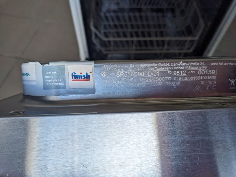 Вузька Посудомийна машина Siemens 45/57/81 см Посудомийка Б/В