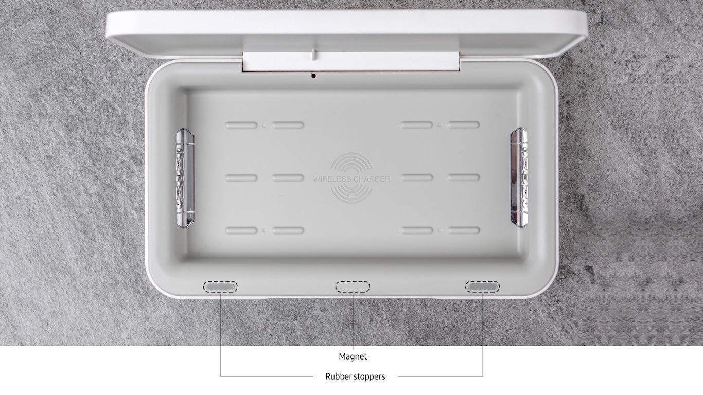 Esterilizador UV com carregamento sem fios Samsung