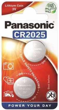 Батарейка PANASONIC CR2025 Lithium 3V 2 шт