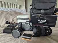 Aparat Conon Eos R body adapter Sigma 35mm 1.4 DG