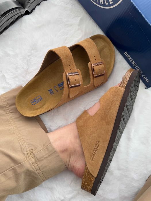 Капці Birkenstock Arizona Chestnut premium клоги