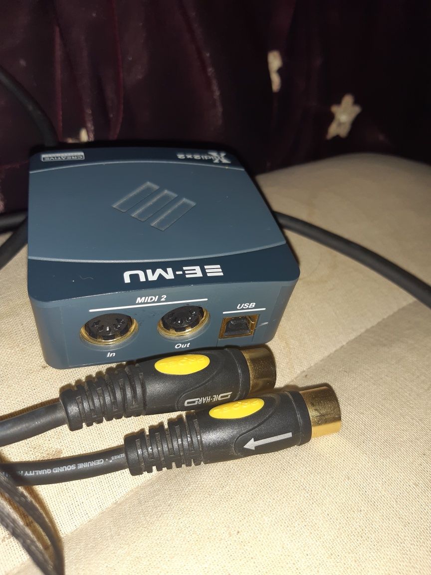 Sprzedam interfeis E-Mu Xmidi 2X2 32 Kanałowy USB MIDI Model EM8750
