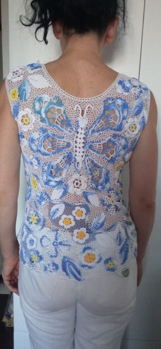 Кофточка ирландское кружево