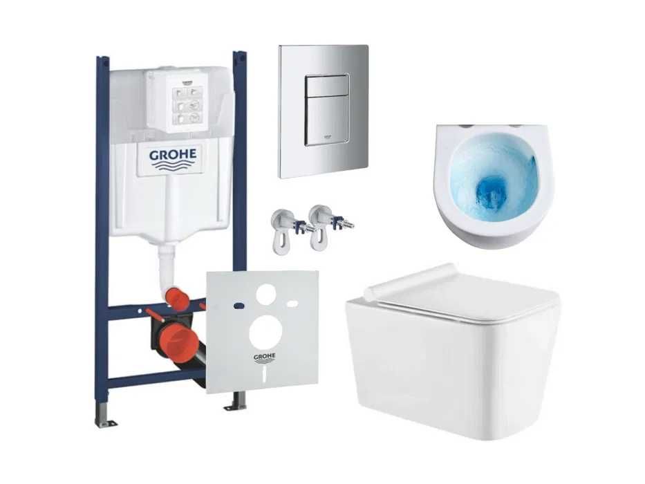 Інсталяція Grohe Rapid SL 3873200A з унітазом KollerPool KvadroTornado