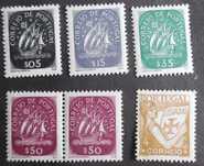 Selos Portugal 1931/1943- Caravela e Lusíadas Novos c/ e s/ charneira