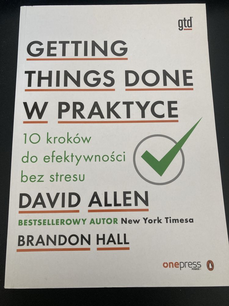 Getting Things Done w praktyce - zeszyt ćwiczeń