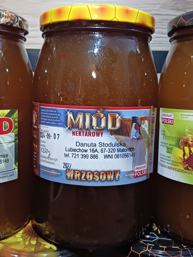 Zestaw Miód Lipowy, faceliowy, wrzosowy,  spadziowy ,rzepakowy