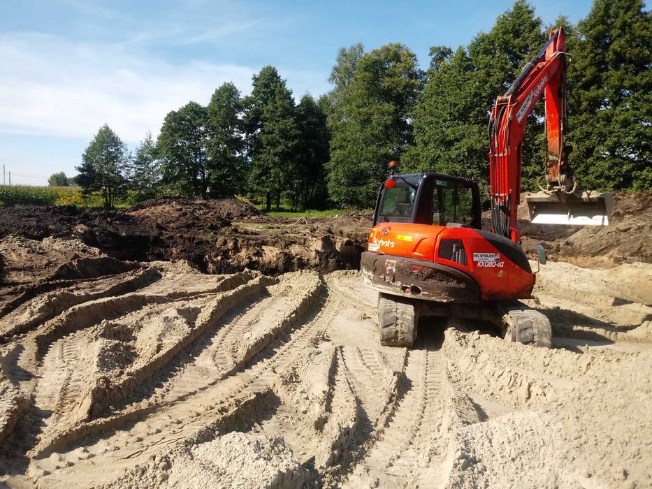 Usługi koparko-ładowarką, transportowe